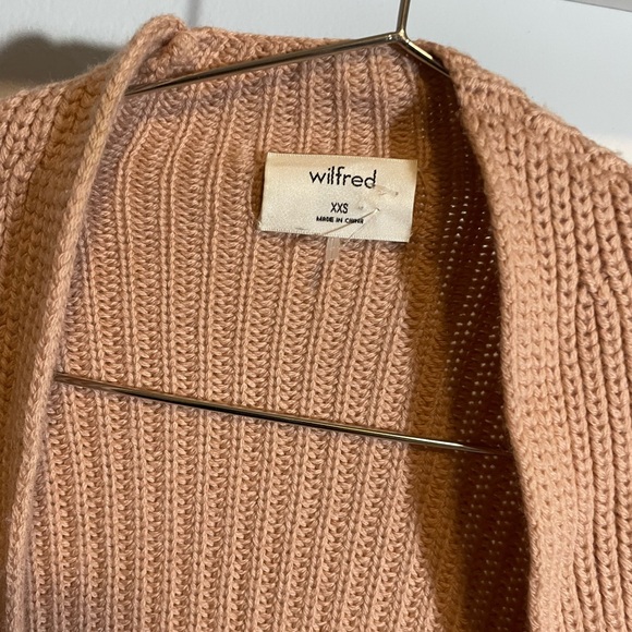 Wilfred Blush Pink Cardigan Sweater - Picture 3 of 5